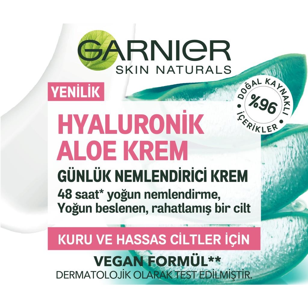 Garnier Hyaluronik Aloe Vera Günlük Krem 50 ML