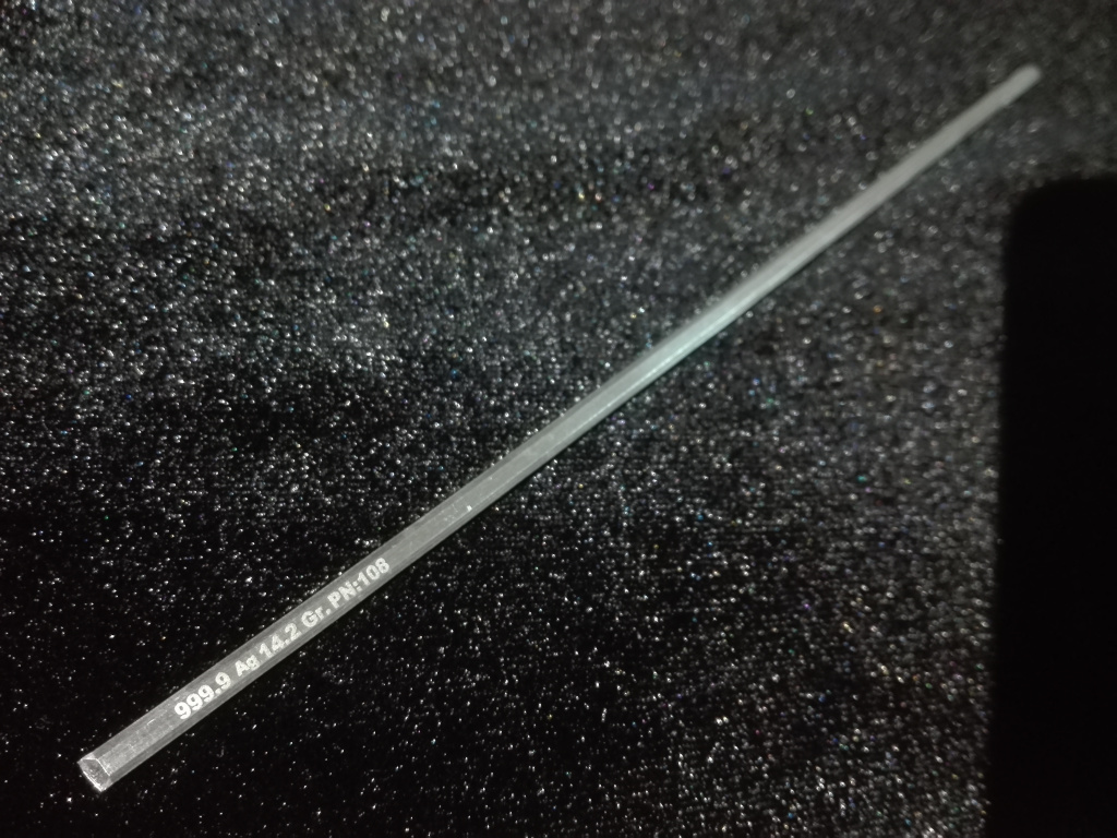 Saf Gümüş Çubuk (3mm x 18cm)