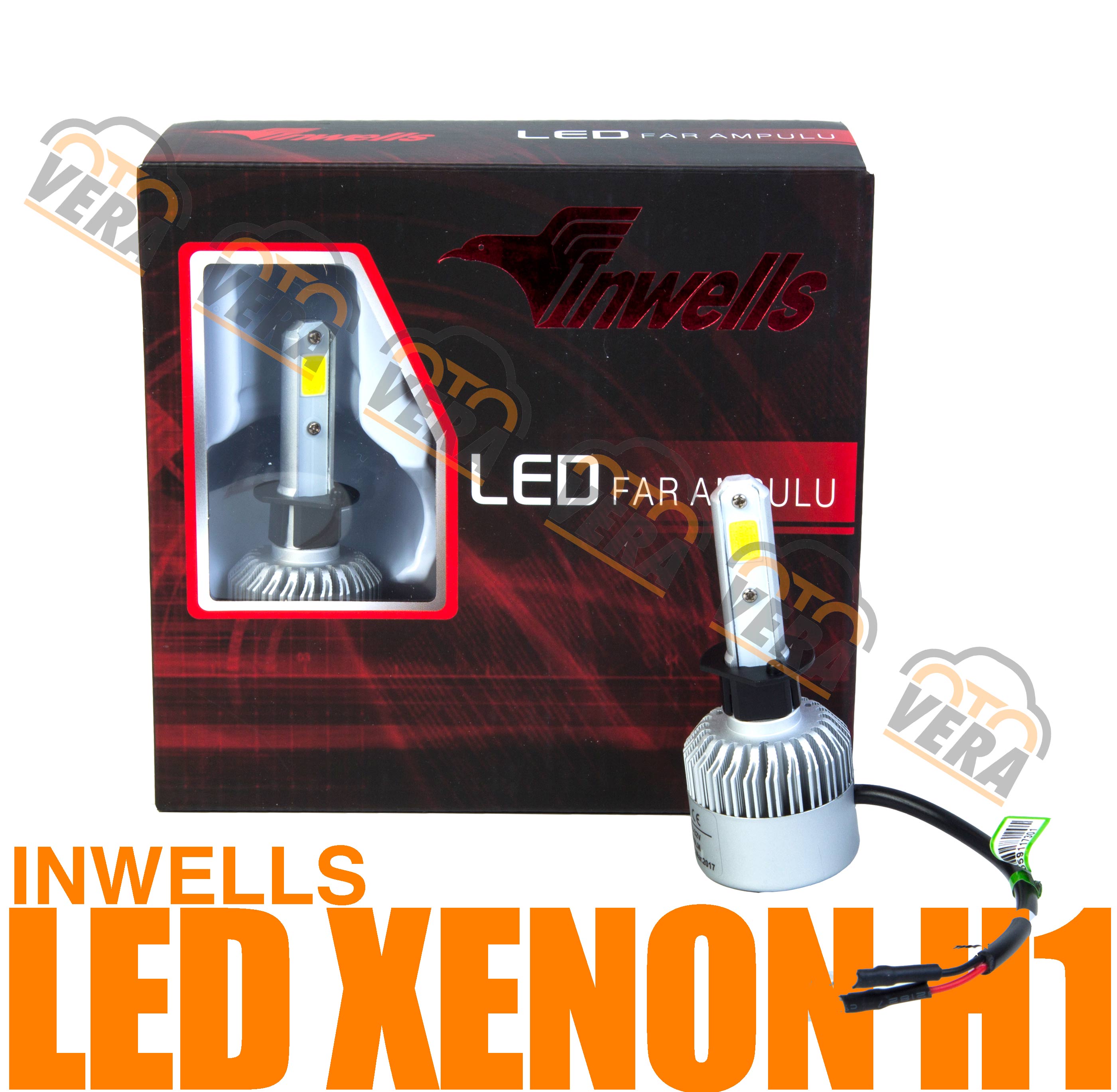 INWELLS LED XENON ZENON H1 Şimşek etkili 8000 lm max. ışık 6500 K