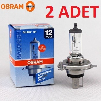 Osram 64193 H4 12V 60/55W 2X Standart Ampül Alman Üretim 2 ADET
