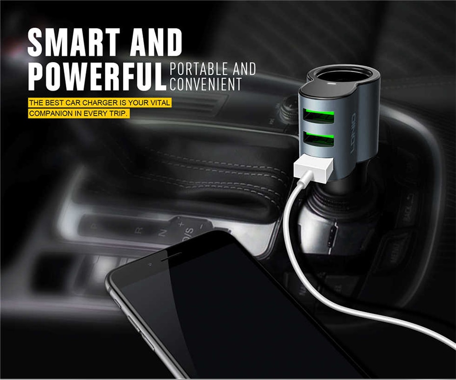 LDNIO Car charger with cigratte socket (10)