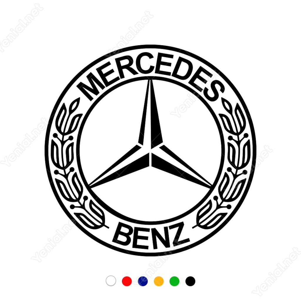 Mercedes Benz Logosu Sticker Yapıştırma (406983792)