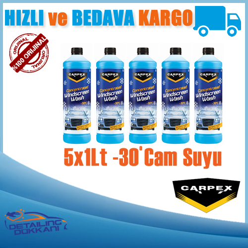 Carpex Konsantre -30c Antifirizli Kışlık Cam Suyu - 5x1 Litre