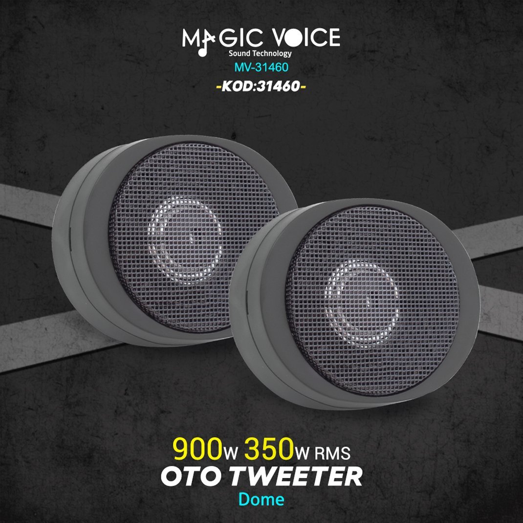 Magicvoice MV-31460 900W 2'li Dome Oto Tweeter