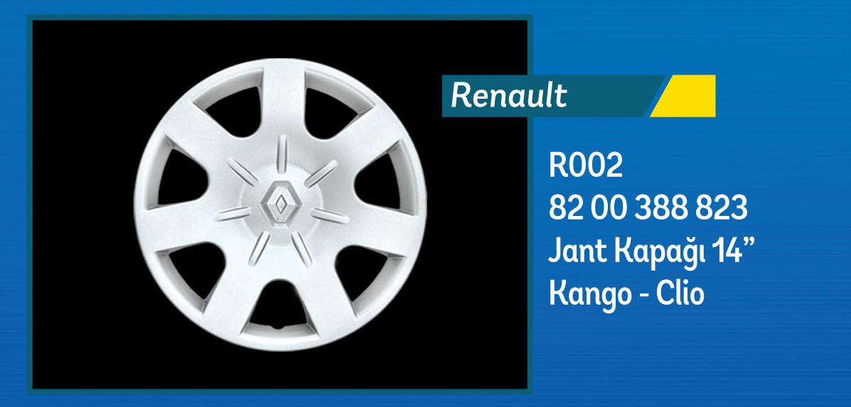 Renault Kangoo/Clio Jant Kapağı (14 inç/4 Adet) - Tisa R002