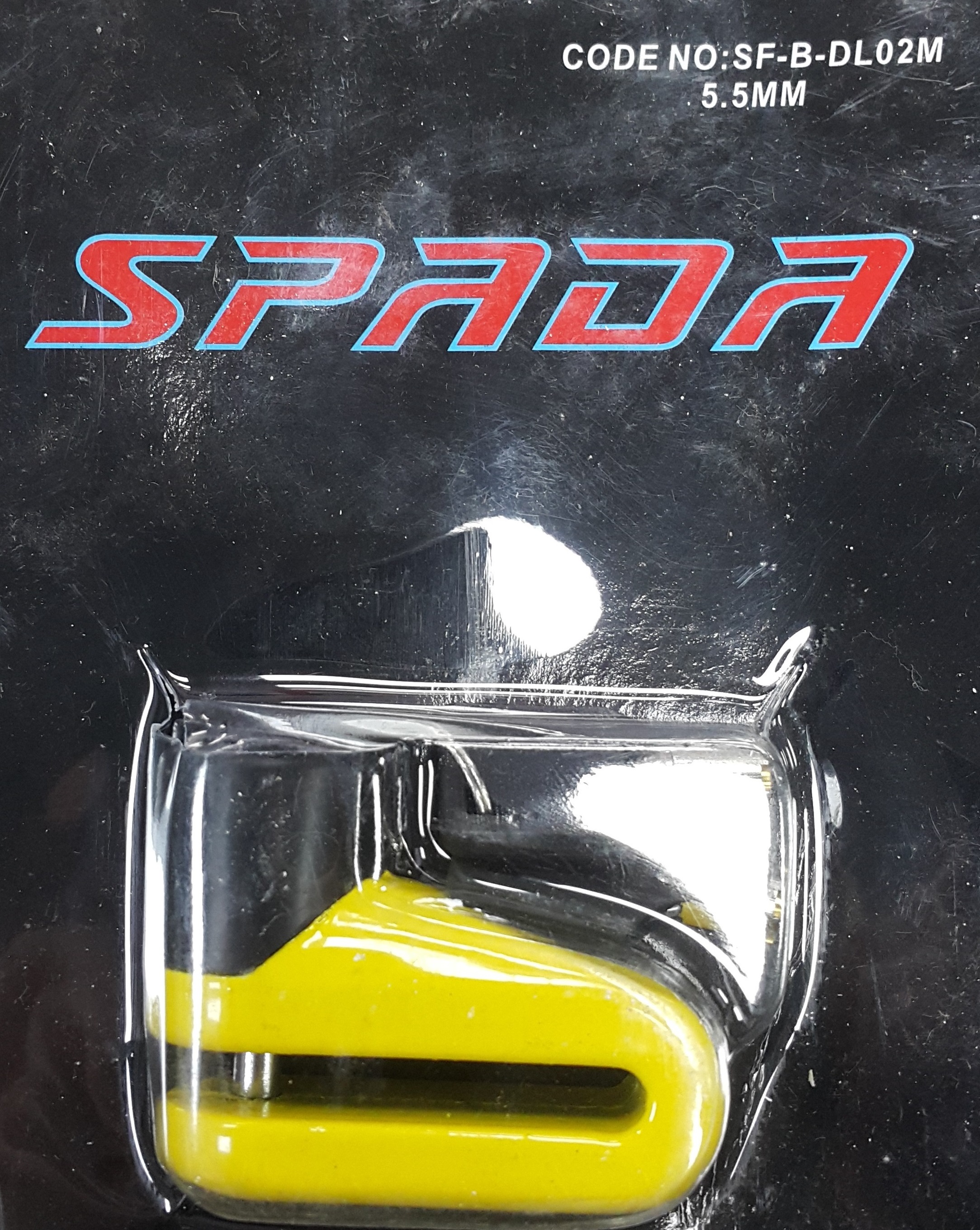 Spada Motosiklet Disk Kilidi Sarı-Kırmızı-Gümüş