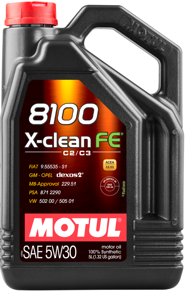 Motul 8100 X-Clean FE 5w30 5 Litre & 100 Sentetik  2019