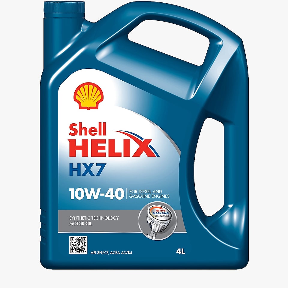 Shell Helix HX7 Synthetic 10w40 %100 Sentetik Motor Yağı 4lt