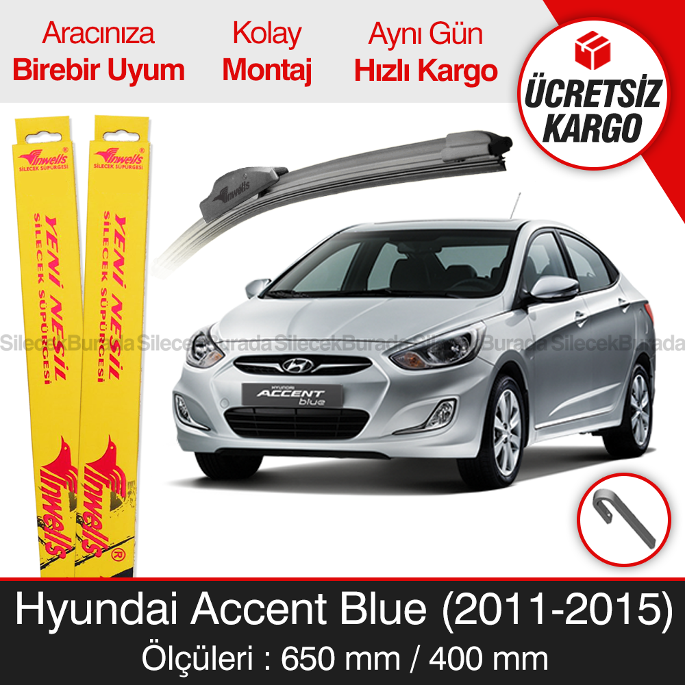Hyundai Accent Blue Silecek Takımı (2011-2015) İnwells Muz