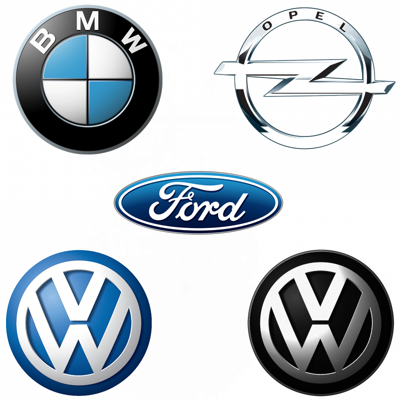 Volkswagen Bmw Opel Ford 14mm (2 Adet) Anahtar Kumanda Logo