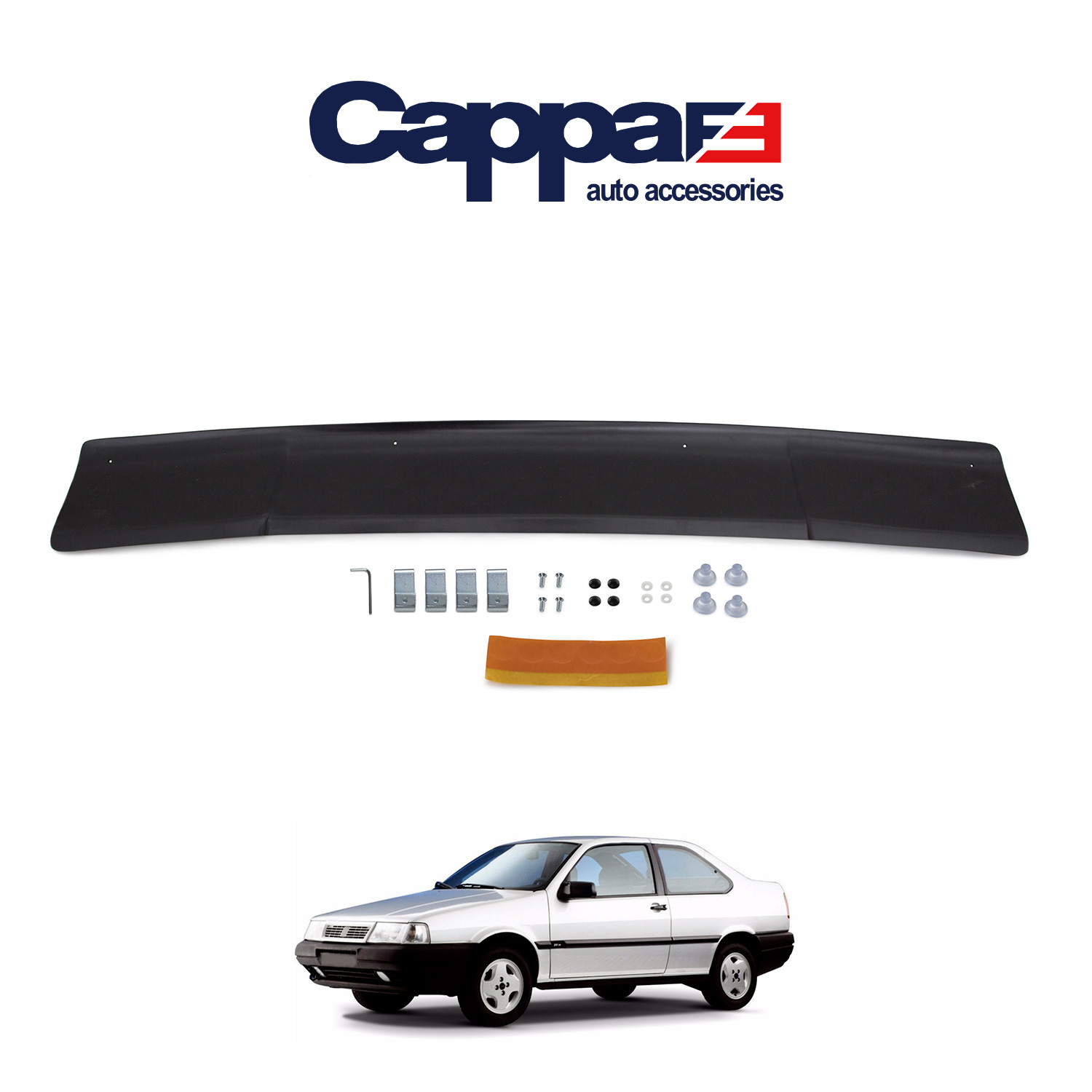CAPPAFE Fiat Tempra Ön Kaput Koruyucu Rüzgarlık 4mm (ABS) 1989-00