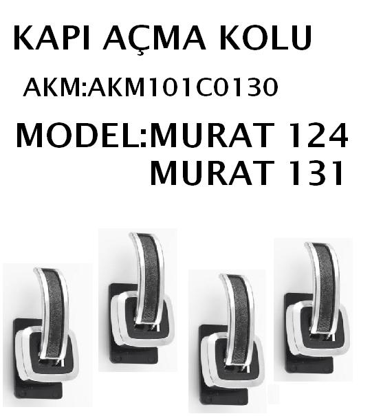 Tofaş Murat 124/131 Kapı İç Açma Kolu Metal 4 Adet