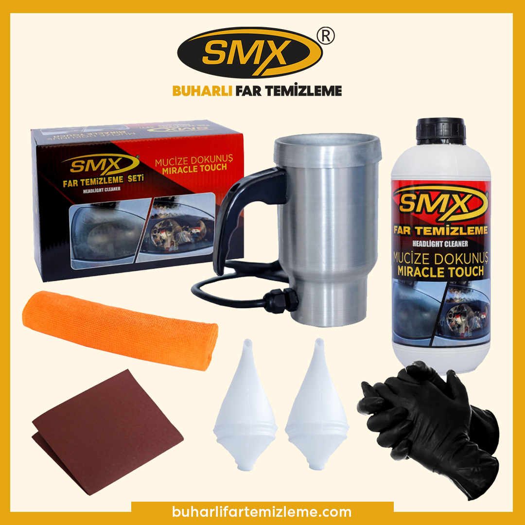 SMX Buharlı Far Temizleme Kiti (Yeni Nesil)