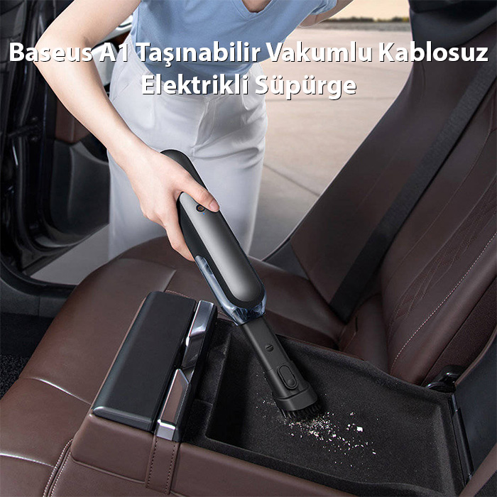Baseus A1 Taşınabilir Vakumlu Kablosuz Elektrikli Araç Süpürgesi ...