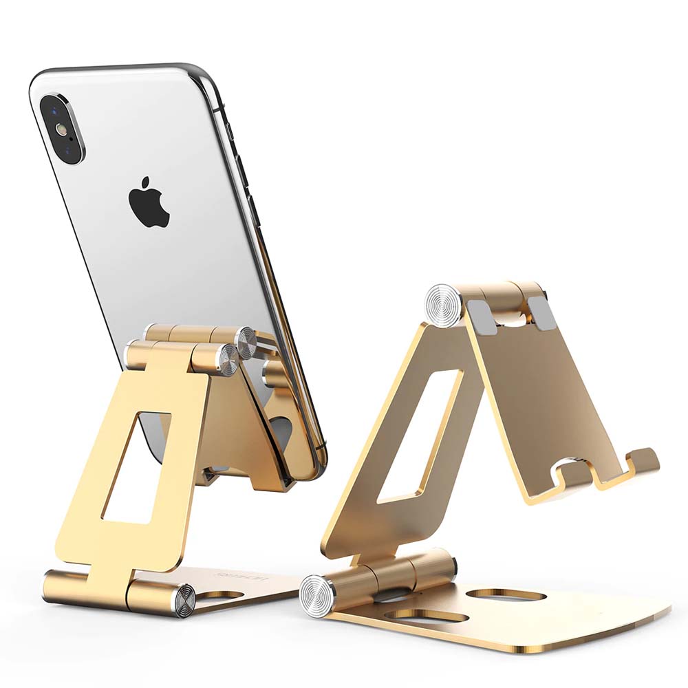 Masaüstü Metal Telefon Tutucu Stand Katlanabilir 270° Hareketli