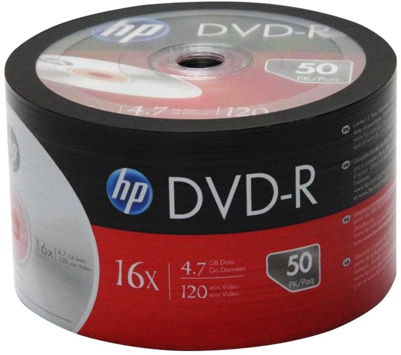 HP DME00070-3 4.7 GB Boş DVD-R 50'li Paket 