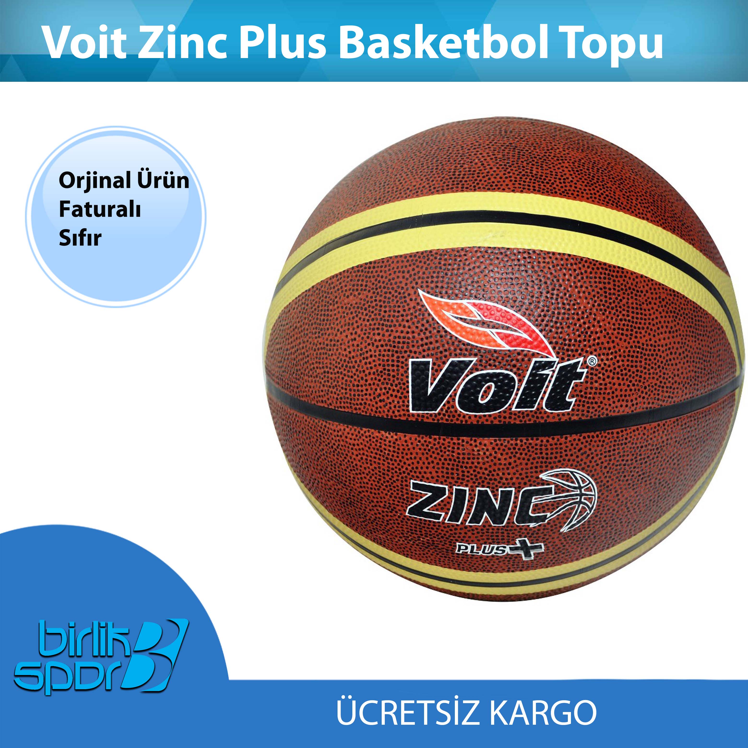 Voit Zinc Plus Basketbol Topu - Ücretsiz Kargo