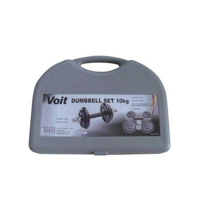 Voit Döküm Dumbell (Dambıl) Oval Çantalı Set (10kg)