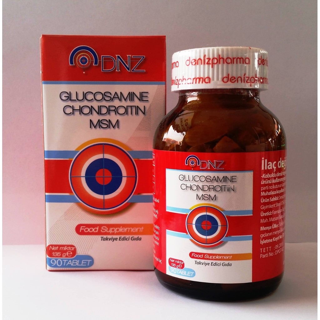 Dnz Glucosamine Chondroitin + Msm 90 Tablet - Glukozamin