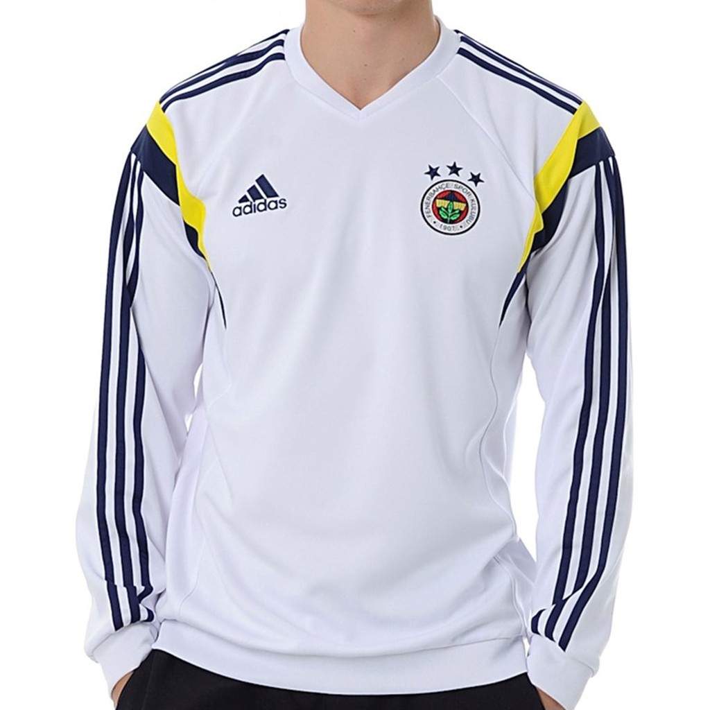 Adidas Fenerbahçe forma - Unisex Beyaz Sweatshirt