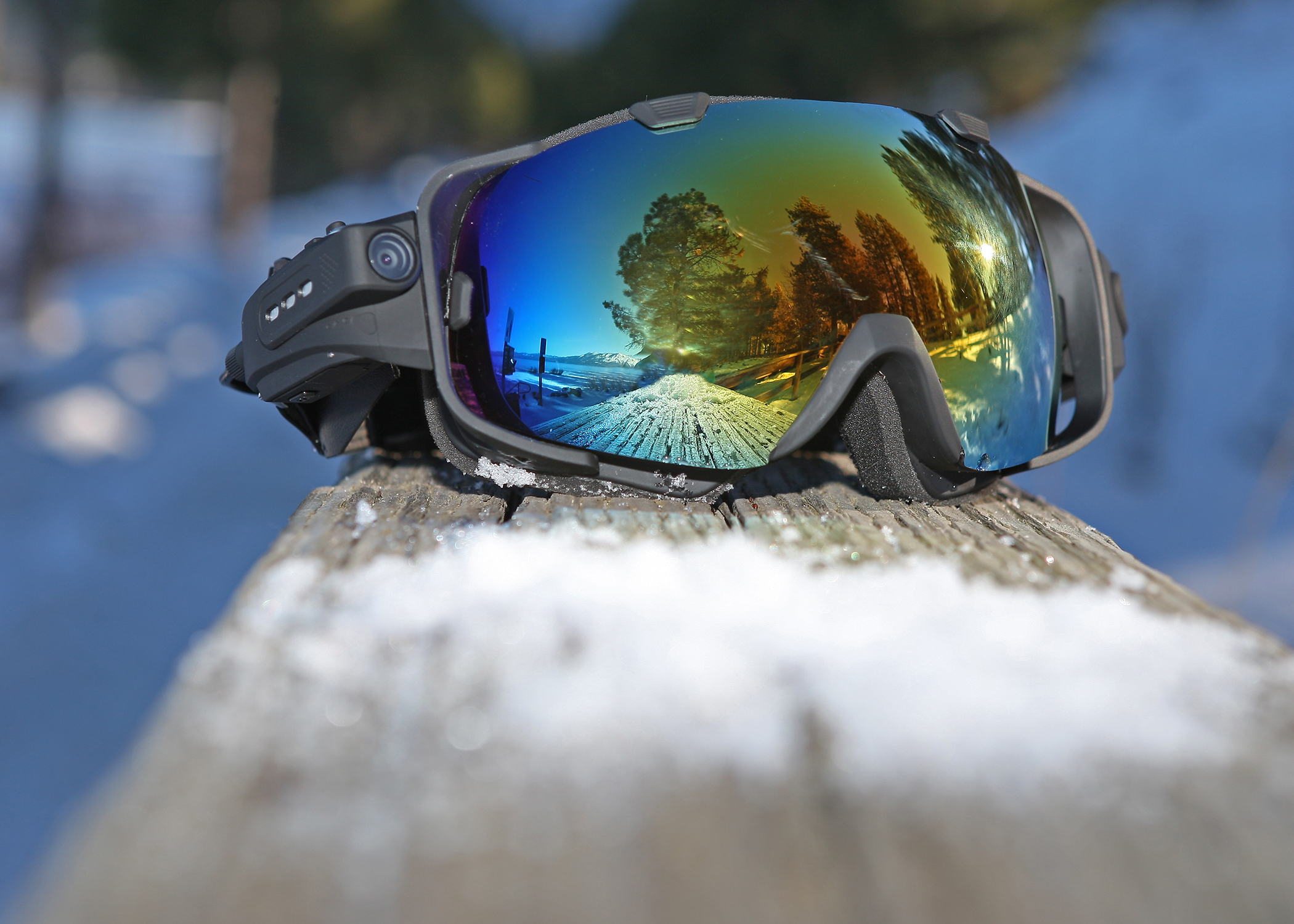 Kameralı Kayak ve Snowboard Gözlüğü Liquid Image OPS 350