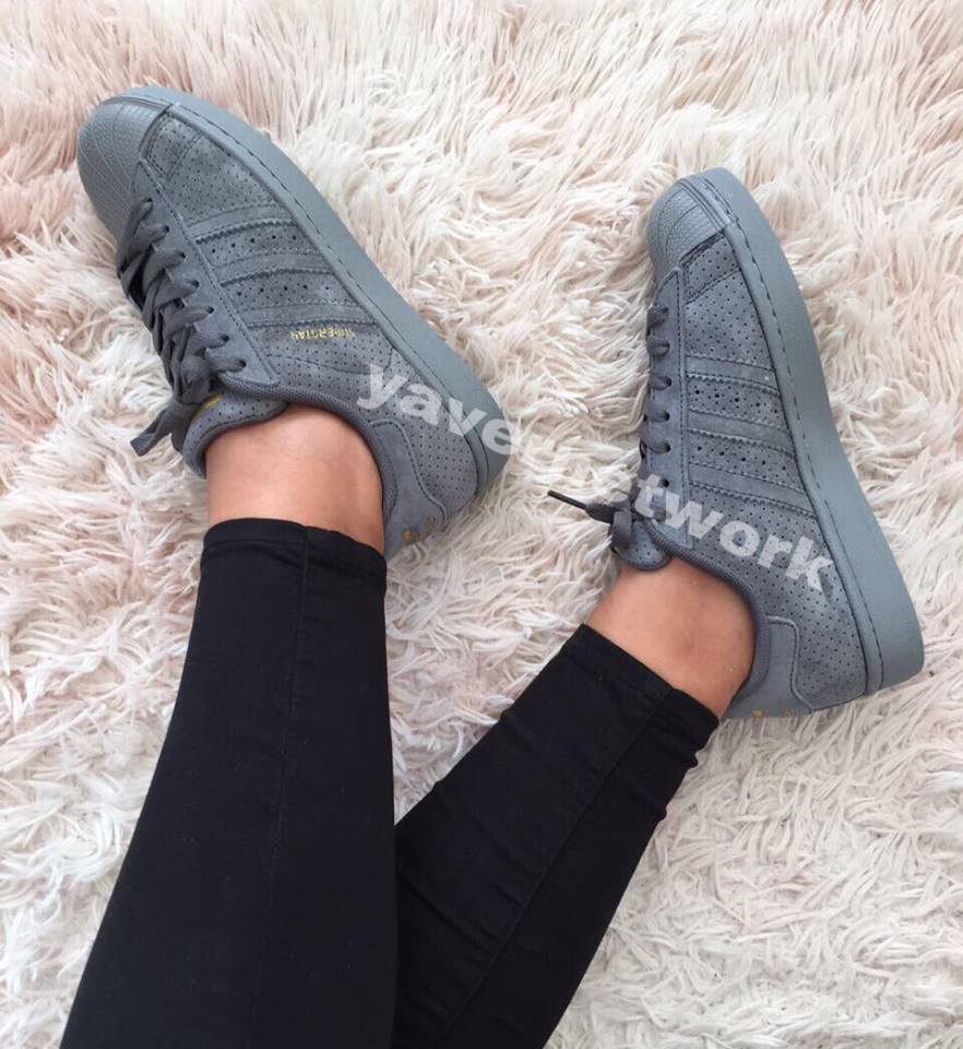 Adidas Superstar Dark Grey Bayan Spor Ayakkabı