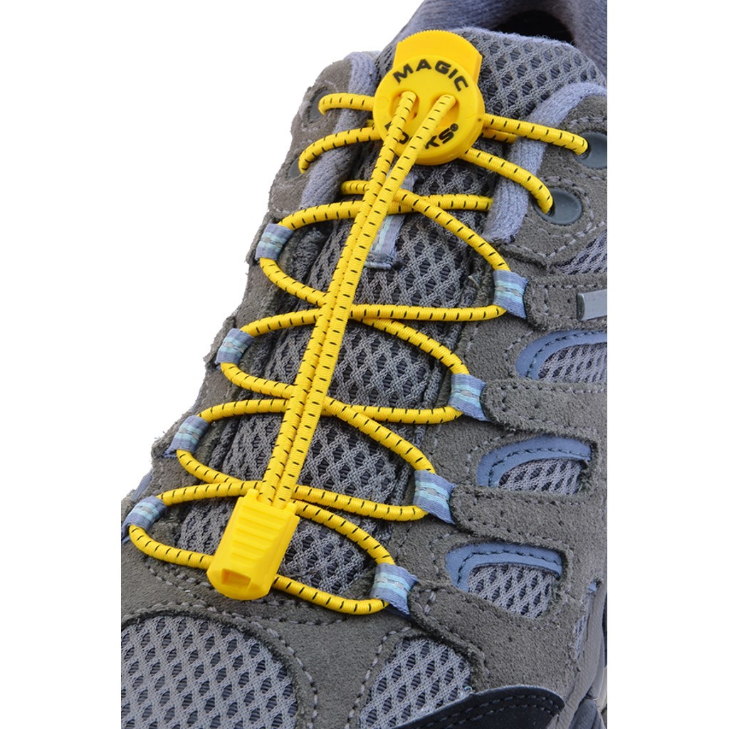 Magic Locks Kilitli Elastik Ayakkabı Bağcığı Sarı