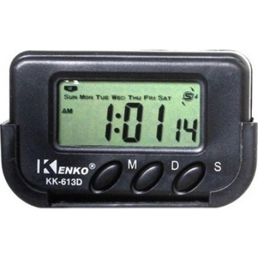 Kenko KK-613D Dijital Küçük Masa Araba Saati - Alarm - Kronometre