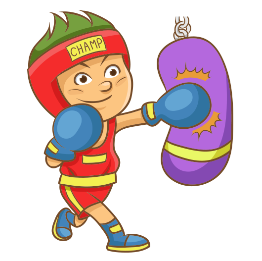 Clipart boks yapan çocuk | Yeni Slayt