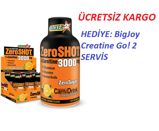 ZeroShot Portakal 12 x 60 ml HEDİYELİ