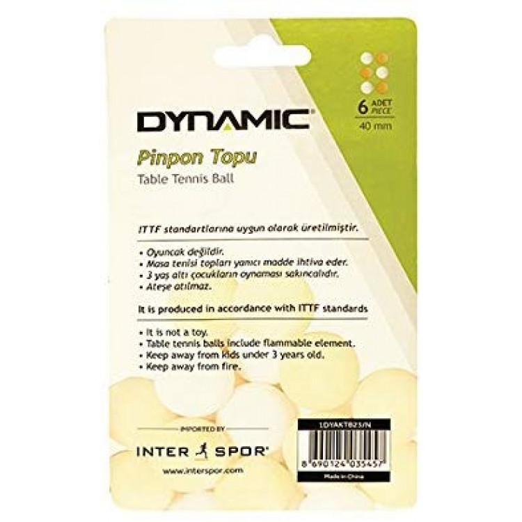 Dynamic 1dyaktb23 Masa Tenisi Topu Unisex Beyaz Turuncu L Amazon Com Tr