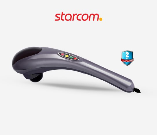 Starcom Şarjlı Fonksiyonlu Masaj Aleti