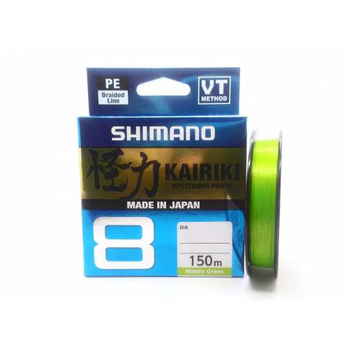 Shimano Kairiki 8 150m Mantis Green 0.230mm/22.5kg