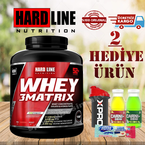 Hardline Whey 3Matrix 2300 Gr Protein Tozu + 2 Hediye Ürün