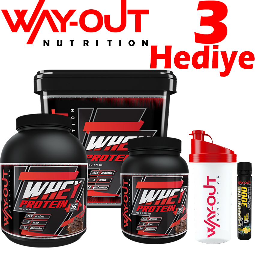Way-Out Nutrition Whey Protein Tozu 4 Farklı Gramaj