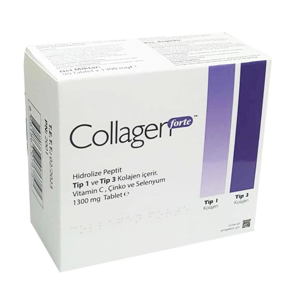 Collagen Forte Hidrolize Peptit Tip1 Ve Tip3 90 tablet