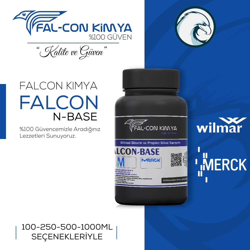 FALCON Nbase Merck - Wilmar Vg-Merck Pg Aroma ile Kullanıma Uygun
