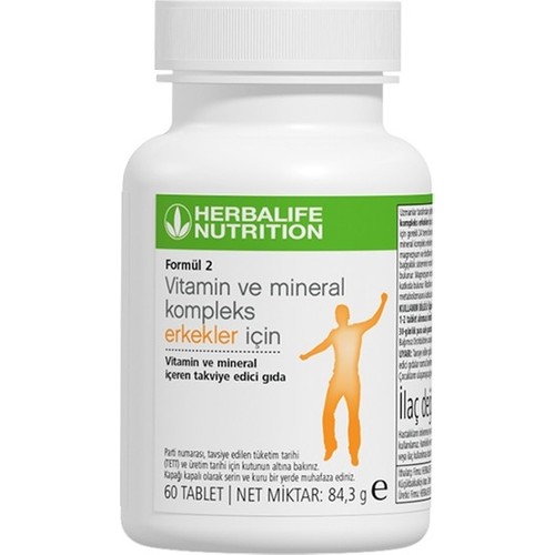 Herbalife Formül 2 Erkekler İçin Vitamin ve Mineral Kompleks