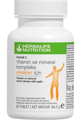 Herbalife Formül 2 Vitamin ve Mineral Erkekler İçin 60 Tablet