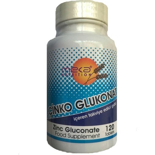 Meka Nutrition Çinko Glukonat 120 Tablet