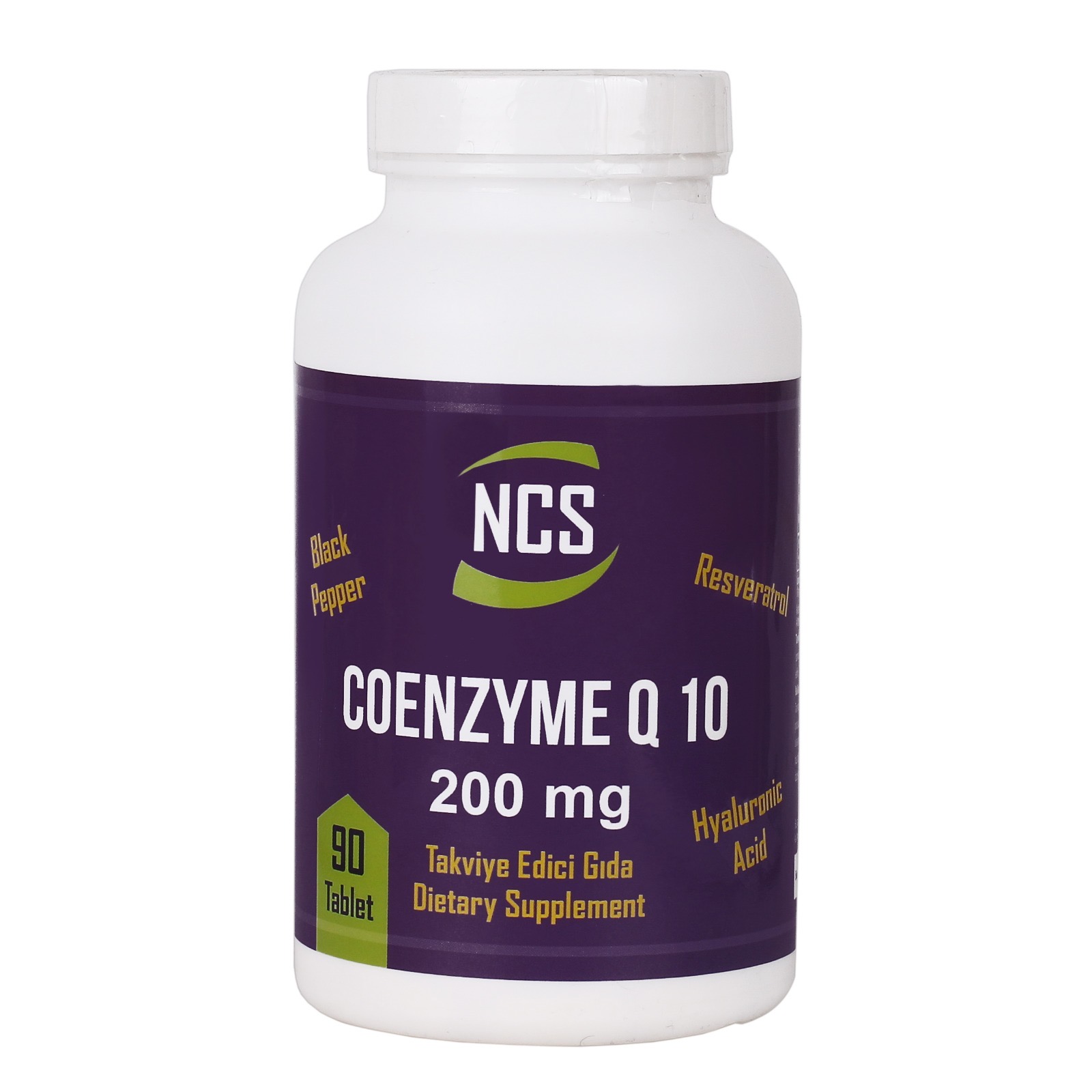 Ncs Coenzyme Q10 200 MG 90 Tablet Koenzim Resveratrol Hyaluronic