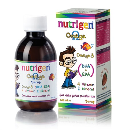 Nutrigen Omega 3 Balık Yağı Çilek Aromalı Şurup 200 ml