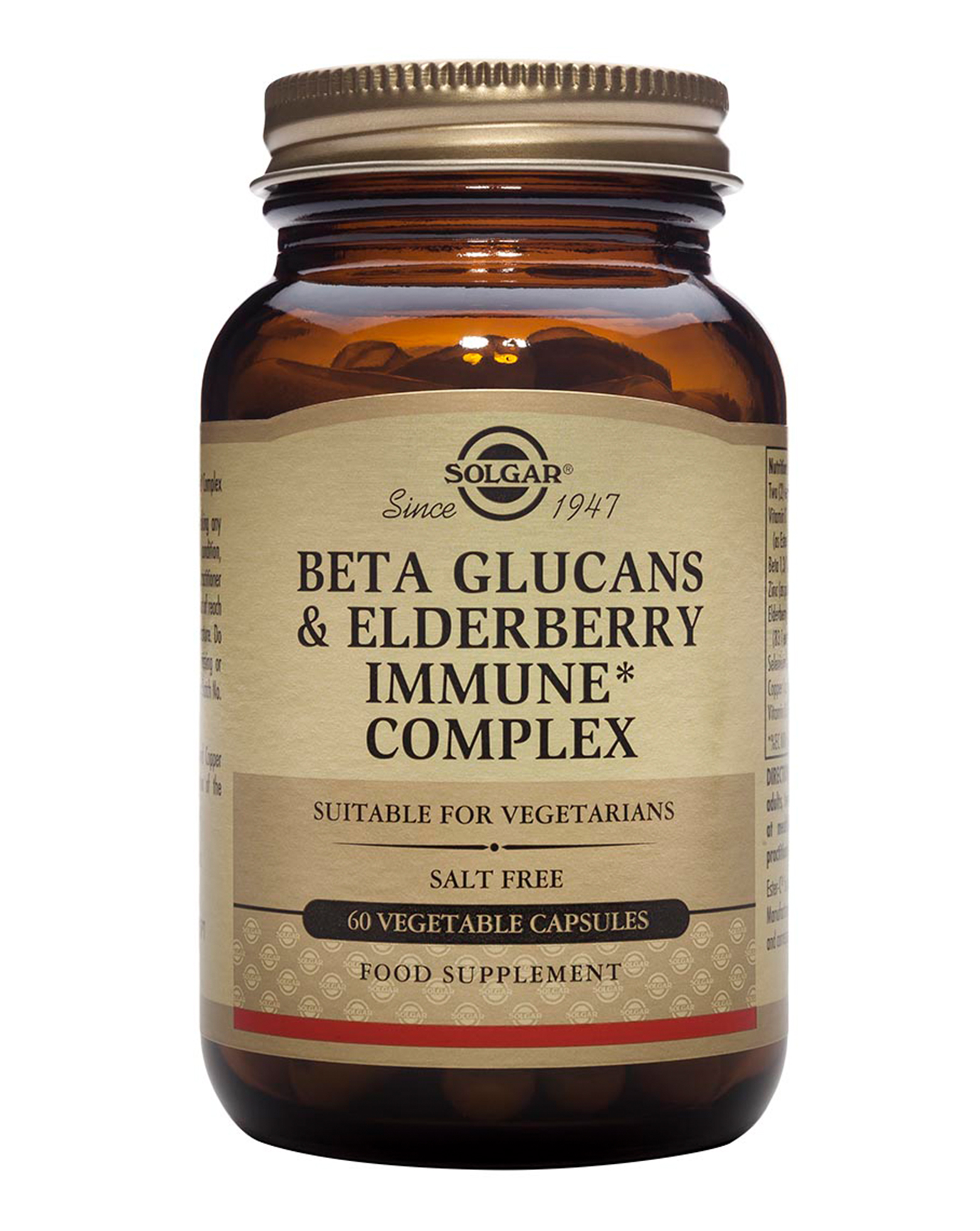 SOLGAR Beta Glucans Elderberry Immune Complex 60 kapsül
