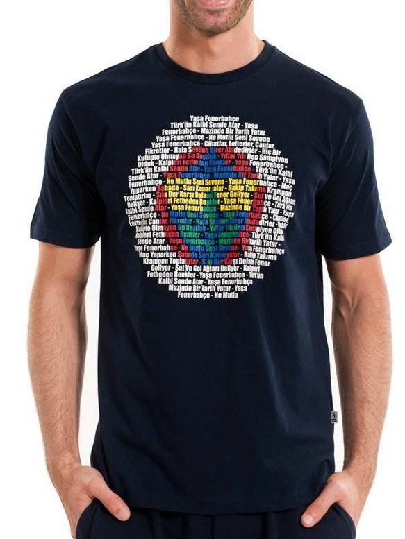 FENERBAHÇE FORMA -Tribün Renkli Logo T-Shirt