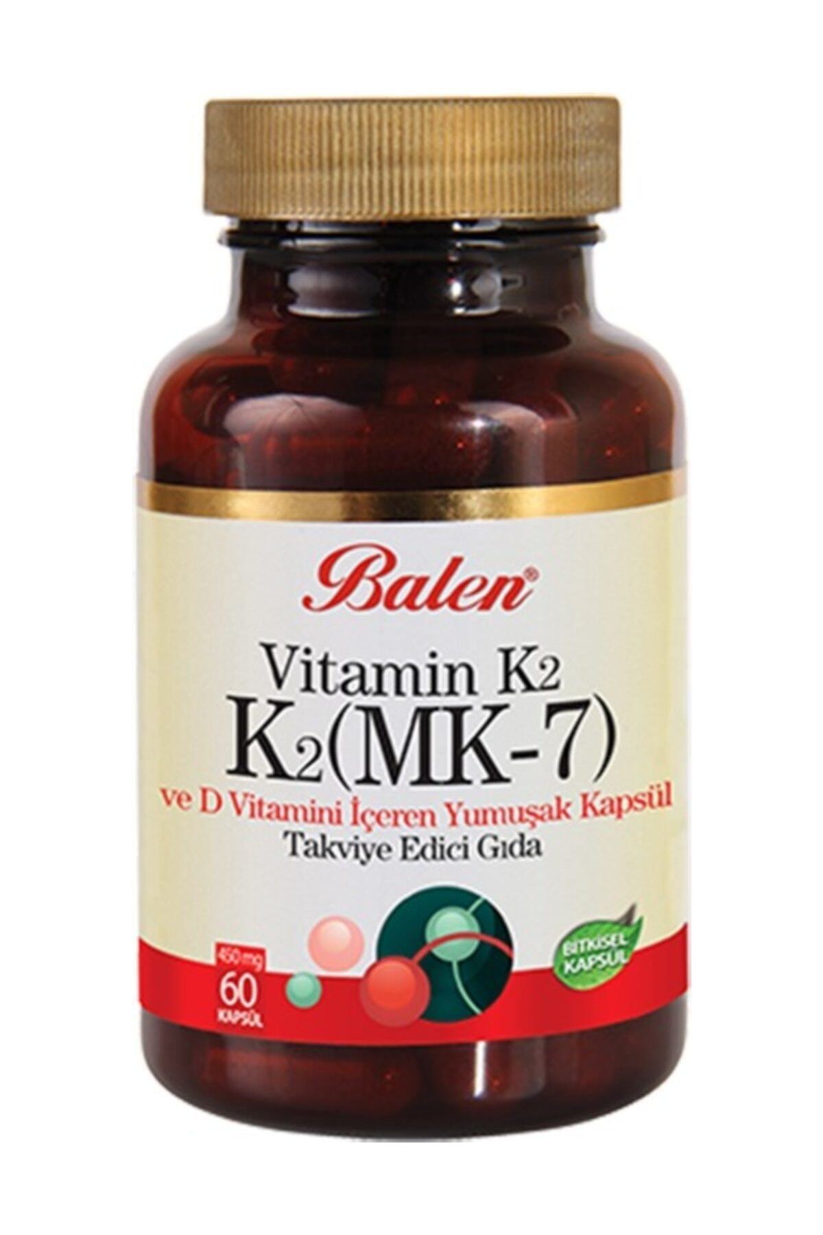 Balen Vitamin K2 ( MK-7 ) D Vit.İçeren 450 mg.Yum.Kap.