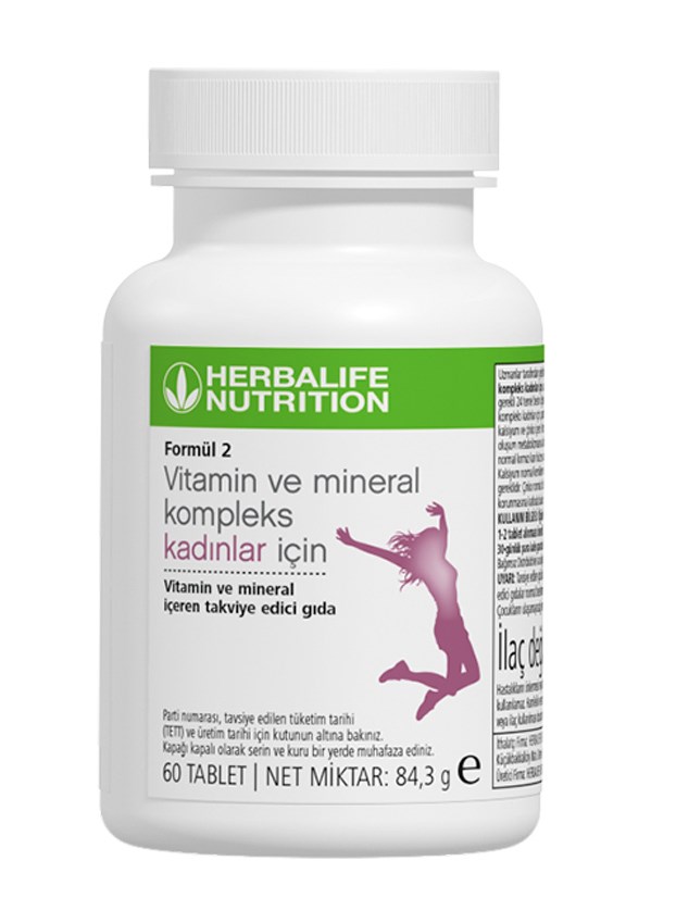 HERBALİFE Formül 2 Vitamin & Mineral Kadınlar İçin Herbalife