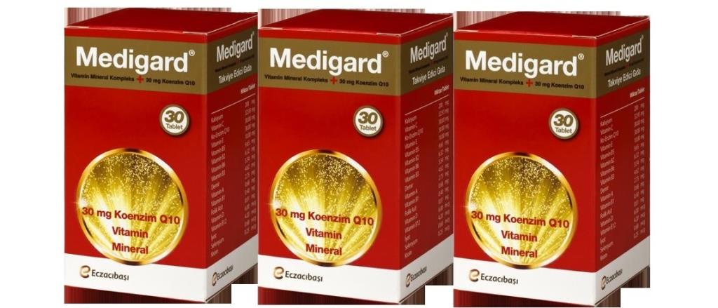Medigard Vitamin Mineral Kompleks Coq10 30 Tablet 3 ADET
