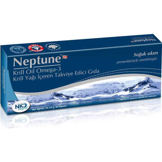 Neptune Krill Oil Omega3 60 Kapsül SKT:01/2023