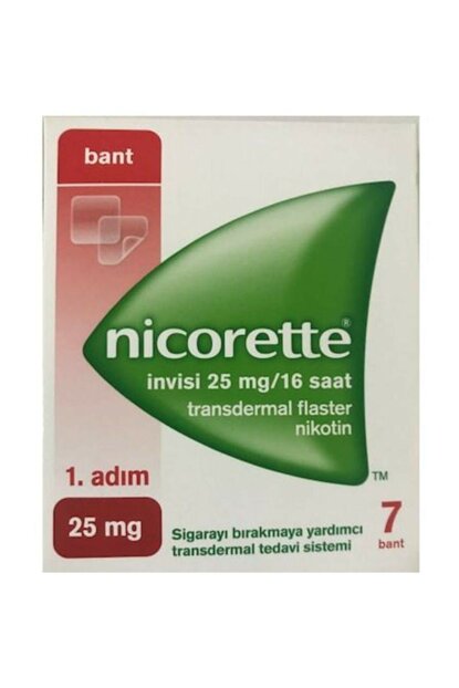 Nicorette Invisi 1. Adım 25 MG Nikotin Bandı 7'li