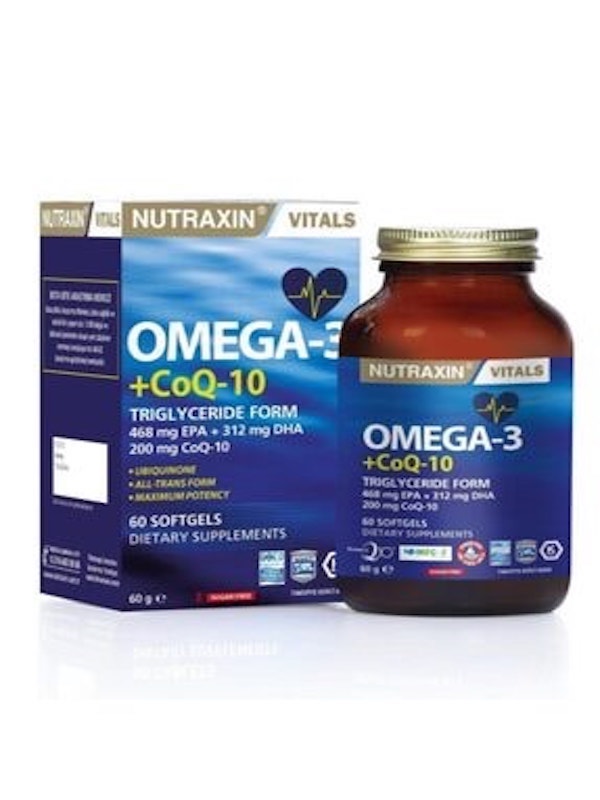 Nutraxin omega3+coq-10 60 Yumuşak Kapsül 